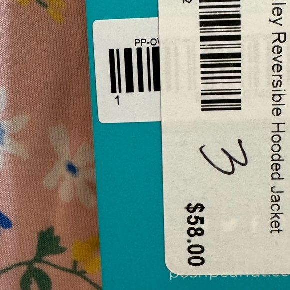 NWT Size 3T Posh Peanut Bamboo L/S Reversible Hooded Jacket - Hadley Floral - Picture 8 of 10
